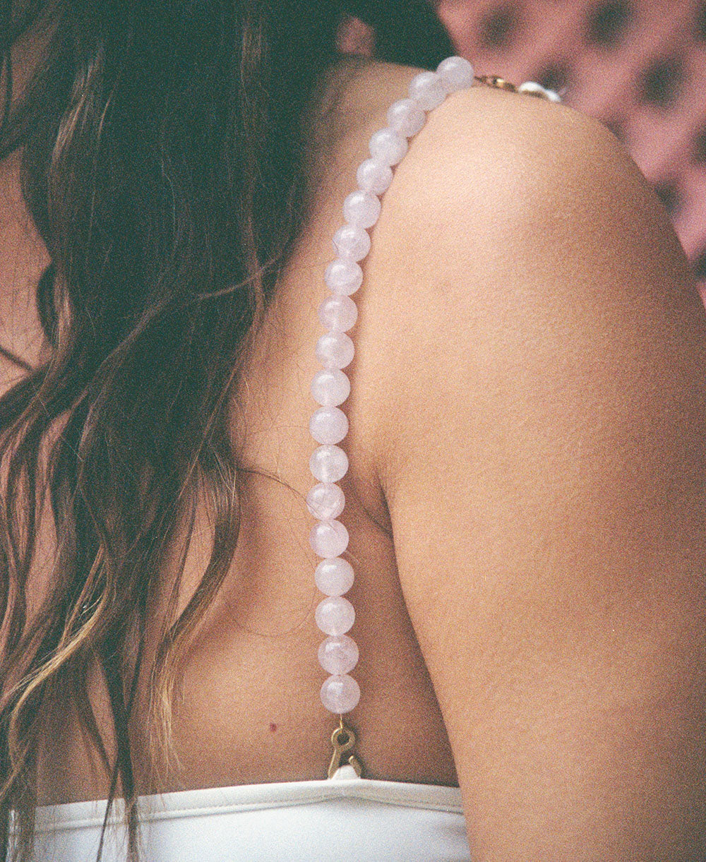Petra pink quartz straps