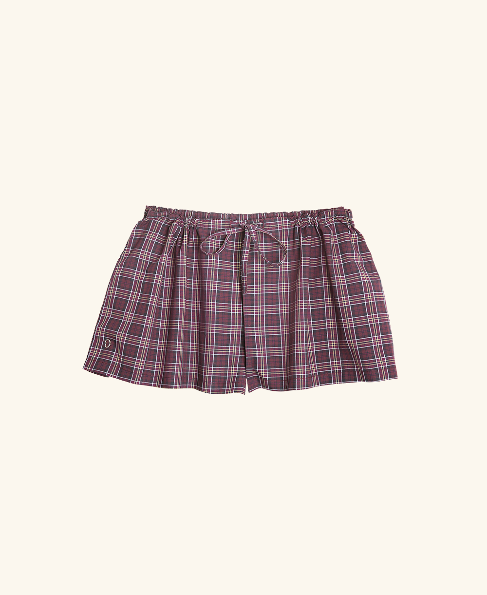 Fan short tartan
